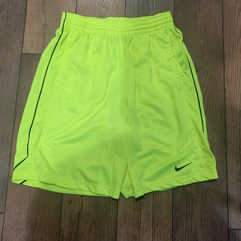 Neon Yellow Nike Shorts | Medium